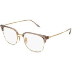 Luxottica Fashion Brillen Vertriebs GmbH Ray-Ban 0RX7216 NEW CLUBMASTER Unisex-Brille inkl. Gläser Vollrand Quadratisch Kunststoff-Gestell 53/20/145, Beige
