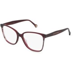 Safilo GmbH Carolina Herrera HER 0392 Damen-Brille inkl. Gläser Vollrand Quadratisch Acetat-Gestell 55/17/145, Rot