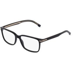 Safilo SpA Boss 1511 Herren-Brille inkl. Gläser Vollrand Quadratisch Acetat-Gestell 57/16/145, Schwarz