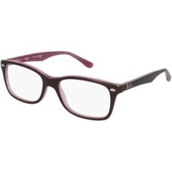 Luxottica Fashion Brillen Vertriebs GmbH Ray-Ban RB 5228 Unisex-Brille inkl. Gläser Vollrand Quadratisch Kunststoff-Gestell 50/17/135, Braun