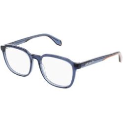 Marcolin Deutschland GmbH Adidas Originals OR5045 Unisex-Brille inkl. Gläser Vollrand Quadratisch Acetat-Gestell 52/17/145, Blau
