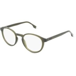 Safilo GmbH Boss 1650 Unisex-Brille inkl. Gläser Vollrand Panto Kunststoff-Gestell 49/21/145, Grün