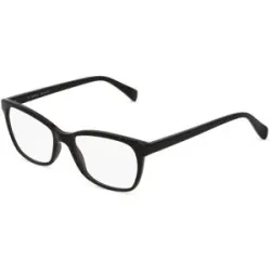 C&S CO. LTD. Fielmann ABC 061 FA Damen-Brille inkl. Gläser Vollrand Quadratisch Acetat-Gestell 52/17/140, Schwarz