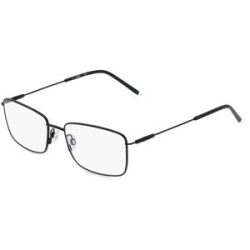 Marchon Germany GmbH Zeiss ZS22103 Unisex-Brille inkl. Gläser Vollrand Quadratisch Metall-Gestell 58/18/145, Schwarz