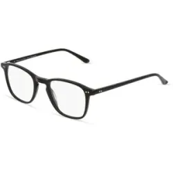 Icare Fielmann IC 014 CL Herren-Brille inkl. Gläser Vollrand Quadratisch Acetat-Gestell 49/21/145, Schwarz
