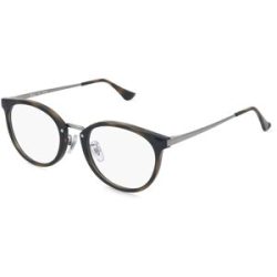 Luxottica Fashion Brillen Vertriebs GmbH Ray-Ban RX7266D Unisex-Brille inkl. Gläser Vollrand Panto Kunststoff-Gestell 49/20/145, Havanna