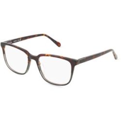Safilo GmbH fossil 7173 Herren-Brille inkl. Gläser Vollrand Quadratisch Acetat-Gestell 53/17/145, Grau