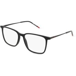 Safilo SpA Hugo HG 1288 Herren-Brille inkl. Gläser Vollrand Quadratisch Acetat-Gestell 54/16/145, Schwarz