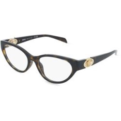 Luxottica Fashion Brillen Vertriebs GmbH Versace VE3372U Damen-Brille inkl. Gläser Vollrand Cat Eye Kunststoff-Gestell 54/17/140, Havanna