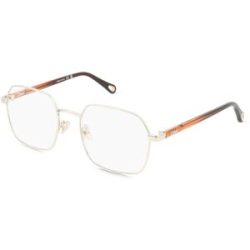 Kering Eyewear Spa Chloé CH0268O Unisex-Brille inkl. Gläser Vollrand Quadratisch Metall-Gestell 54/19/140, Silber