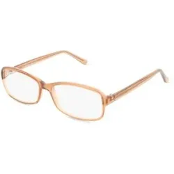 Zhangzhou Agilton Optical Co., Ltd. Fielmann MC 611 CL Damen-Brille inkl. Gläser Vollrand Quadratisch Propionat-Gestell 52/15/130, Braun
