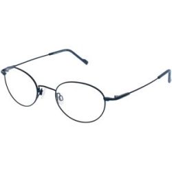 Eschenbach Optik GmbH Titanflex 3666 Herren-Brille inkl. Gläser Vollrand Panto Titan-Gestell 47/21/140, Blau