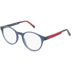 Safilo SpA Tommy Hilfiger TH 2149 Herren-Brille inkl. Gläser Vollrand Panto Kunststoff-Gestell 49/19/145, Blau