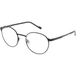 Eschenbach Optik GmbH Eschenbach 820984 Herren-Brille inkl. Gläser Vollrand Panto Titan-Gestell 49/20/140, Schwarz