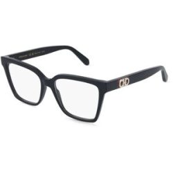 Marchon Germany GmbH Ferragamo SF3060 Damen-Brille inkl. Gläser Vollrand Eckig Acetat-Gestell 54/16/150, Schwarz