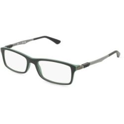 Luxottica Fashion Brillen Vertriebs GmbH Ray-Ban RB 7017 Herren-Brille inkl. Gläser Vollrand Quadratisch Propionat-Gestell 54/17/145, Schwarz