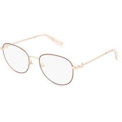 Marchon Germany GmbH Longchamp LO2127 Unisex-Brille inkl. Gläser Vollrand Oval Metall-Gestell 52/18/140, Rot