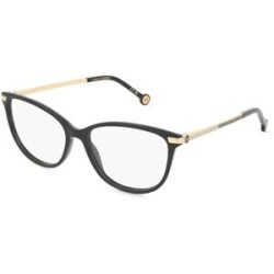 Safilo GmbH Carolina Herrera HER 0263 Damen-Brille inkl. Gläser Vollrand Eckig Acetat-Gestell 54/15/140, Schwarz