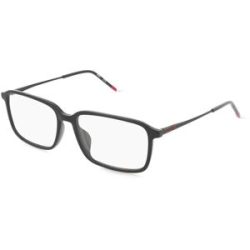 Safilo GmbH Hugo HG 1321/G Herren-Brille inkl. Gläser Vollrand Eckig Acetat-Gestell 56/16/145, Schwarz