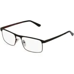Wenzhou Olive Optical Co., Ltd Fielmann OL 011 FLEX CL Herren-Brille inkl. Gläser Vollrand Quadratisch Edelstahl-Gestell 54/18/140, Schwarz