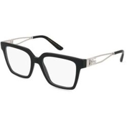 Luxottica Fashion Brillen Vertriebs GmbH Dolce&Gabbana DG3376B Damen-Brille inkl. Gläser Vollrand Quadratisch Acetat-Gestell 51/18/140, Schwarz