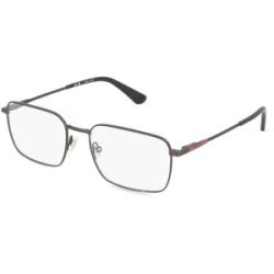 DE RIGO Vision D.A.CH. GmbH Police POIVPLG69 Unisex-Brille inkl. Gläser Vollrand Quadratisch Metall-Gestell 55/18/145, Grau