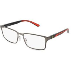 Luxottica Fashion Brillen Vertriebs GmbH Scuderia Ferrari 0FZ7002 Herren-Brille inkl. Gläser Halbrand Quadratisch Metall-Gestell 56/18/145, Grau