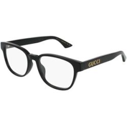 Kering Eyewear Spa Gucci GG1746OA Unisex-Brille inkl. Gläser Vollrand Panto Acetat-Gestell 52/18/145, Schwarz