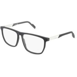 Marcolin Deutschland GmbH Adidas SP5042 Unisex-Brille inkl. Gläser Vollrand Quadratisch Kunststoff-Gestell 56/15/145, Schwarz