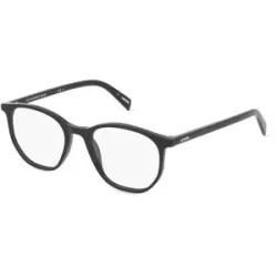 Safilo GmbH Levi's LV1002 Unisex-Brille inkl. Gläser Vollrand Quadratisch Kunststoff-Gestell 51/19/150, Schwarz