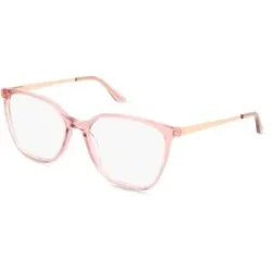 C&S CO. LTD. Fielmann ABC 097 FLEX FA JESSICA Damen-Brille inkl. Gläser Vollrand Butterfly Acetat-Gestell 55/16/135, Pink