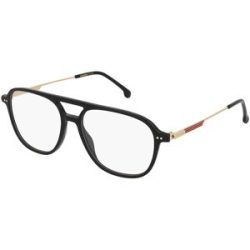 Safilo GmbH Carrera 1120 Unisex-Brille inkl. Gläser Vollrand Pilot Acetat-Gestell 54/16/145, Schwarz
