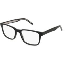 Safilo SpA Tommy Hilfiger TH 2075 Herren-Brille inkl. Gläser Vollrand Quadratisch Acetat-Gestell 54/19/145, Schwarz