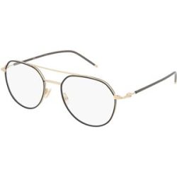 Safilo GmbH Boss 1429 Unisex-Brille inkl. Gläser Vollrand Pilot Metall-Gestell 53/20/145, Schwarz
