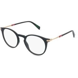 Safilo GmbH Levi?s LV 1089 Damen-Brille inkl. Gläser Vollrand Panto Kunststoff-Gestell 49/21/140, Schwarz