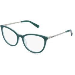 Safilo GmbH Love Moschino MOL678 Damen-Brille inkl. Gläser Vollrand Cat Eye Acetat-Gestell 54/17/140, Grün