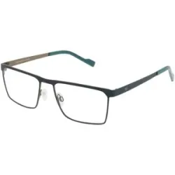 Eschenbach Optik GmbH Eschenbach 822015 Herren-Brille inkl. Gläser Vollrand Quadratisch Titan-Gestell 55/17/145, Blau