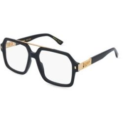 Safilo GmbH Dsquared2 D2 0174 Herren-Brille inkl. Gläser Vollrand Eckig Acetat-Gestell 55/17/145, Schwarz