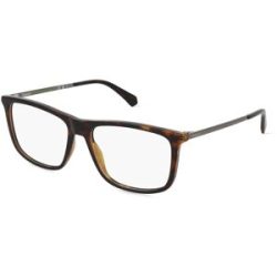 Safilo GmbH Polaroid PLD D497 Herren-Brille inkl. Gläser Vollrand Quadratisch Kunststoff-Gestell 55/16/145, Havanna