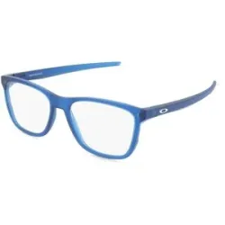 Luxottica Fashion Brillen Vertriebs GmbH Oakley OX8163 Herren-Brille inkl. Gläser Vollrand Rund Kunststoff-Gestell 55/17/141, Blau
