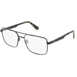 Marchon Germany GmbH Calvin Klein CKJ24204 Unisex-Brille inkl. Gläser Vollrand Pilot Metall-Gestell 55/17/140, Schwarz