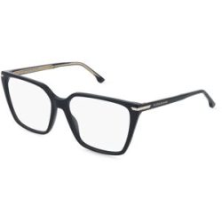 Safilo GmbH Victoria Beckham VB 1014 Damen-Brille inkl. Gläser Vollrand Quadratisch Acetat-Gestell 56/15/140, Schwarz