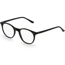 Icare Fielmann IC 013 CL Herren-Brille inkl. Gläser Vollrand Quadratisch Acetat-Gestell 50/20/145, Schwarz