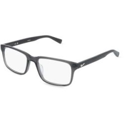 Marchon Germany GmbH Nike NIKE 1001Y Unisex-Brille inkl. Gläser Vollrand Eckig Acetat-Gestell 53/17/140, Grau
