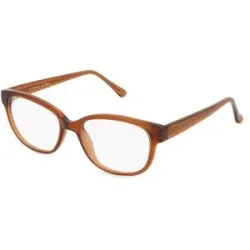 Zhangzhou Agilton Optical Co., Ltd. Fielmann MC 588 CL Damen-Brille inkl. Gläser Vollrand Oval Propionat-Gestell 52/16/135, Braun