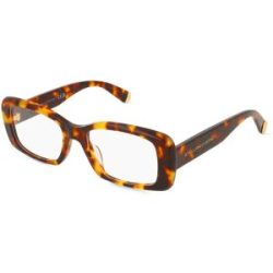 Thélios Stella McCartney SC50046I Damen-Brille inkl. Gläser Vollrand Quadratisch Kunststoff-Gestell 52/18/140, Braun