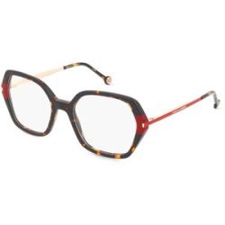Safilo GmbH Carolina Herrera HER 0310 Damen-Brille inkl. Gläser Vollrand Quadratisch Acetat-Gestell 54/19/140, Havanna