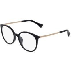 Luxottica Fashion Brillen Vertriebs GmbH Ralph RA7145U Damen-Brille inkl. Gläser Vollrand Rund Acetat-Gestell 53/18/145, Schwarz