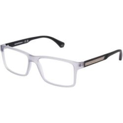 Luxottica Fashion Brillen Vertriebs GmbH Emporio Armani EA3038 Herren-Brille inkl. Gläser Vollrand Quadratisch Kunststoff-Gestell 54/16/140, Grau