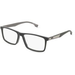 Safilo SpA Boss 1768/G Herren-Brille inkl. Gläser Vollrand Eckig Acetat-Gestell 57/16/150, Schwarz